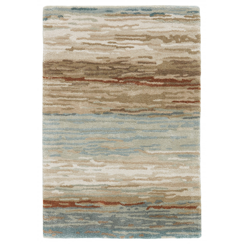 GES39 Genesis Mondrian Tan/Light Gray  10' x 14' Rug