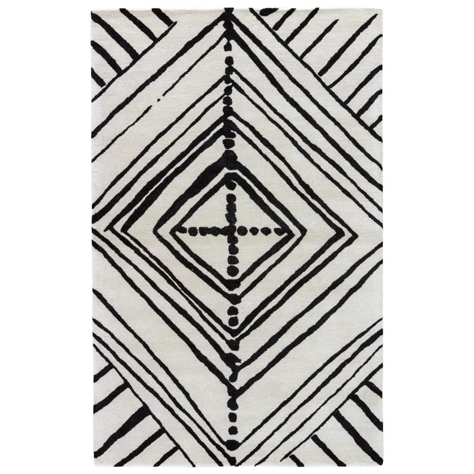 ENK10 Etho By Nikki Chu Gemma White/Black Rugs