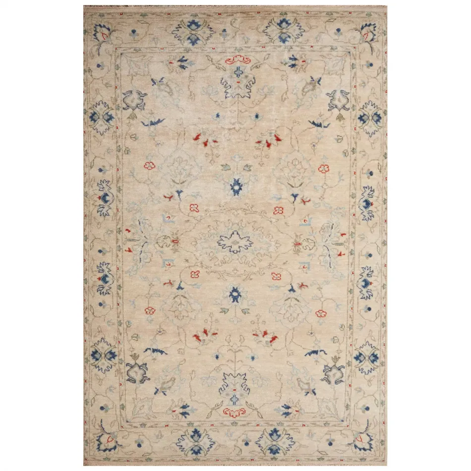 JAR01 Jaipur Revival Hacci Cream/Blue  8' x 10' Rug