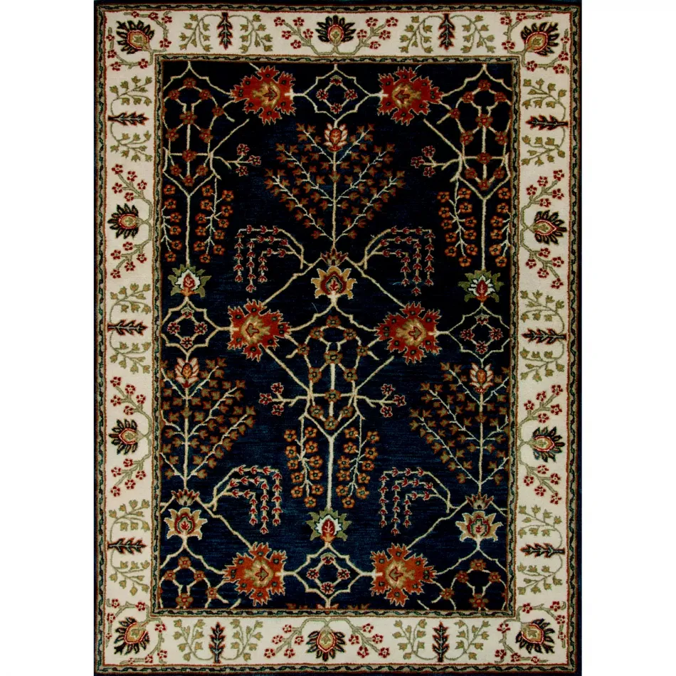 PM82 Poeme Chambery Blue/Multicolor 3'6" x 5'6" Rug