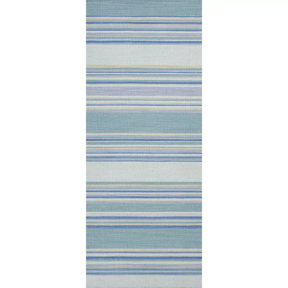 COH07 Coastal Shores Kiawah Harbor Gray/Dusty Turquoise  2'6" x 8' Runner