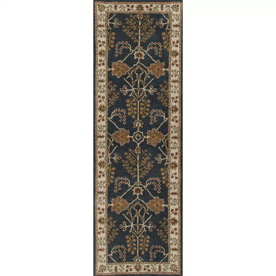 PM82 Poeme Chambery Blue/Multicolor 2'6" x 8' Runner