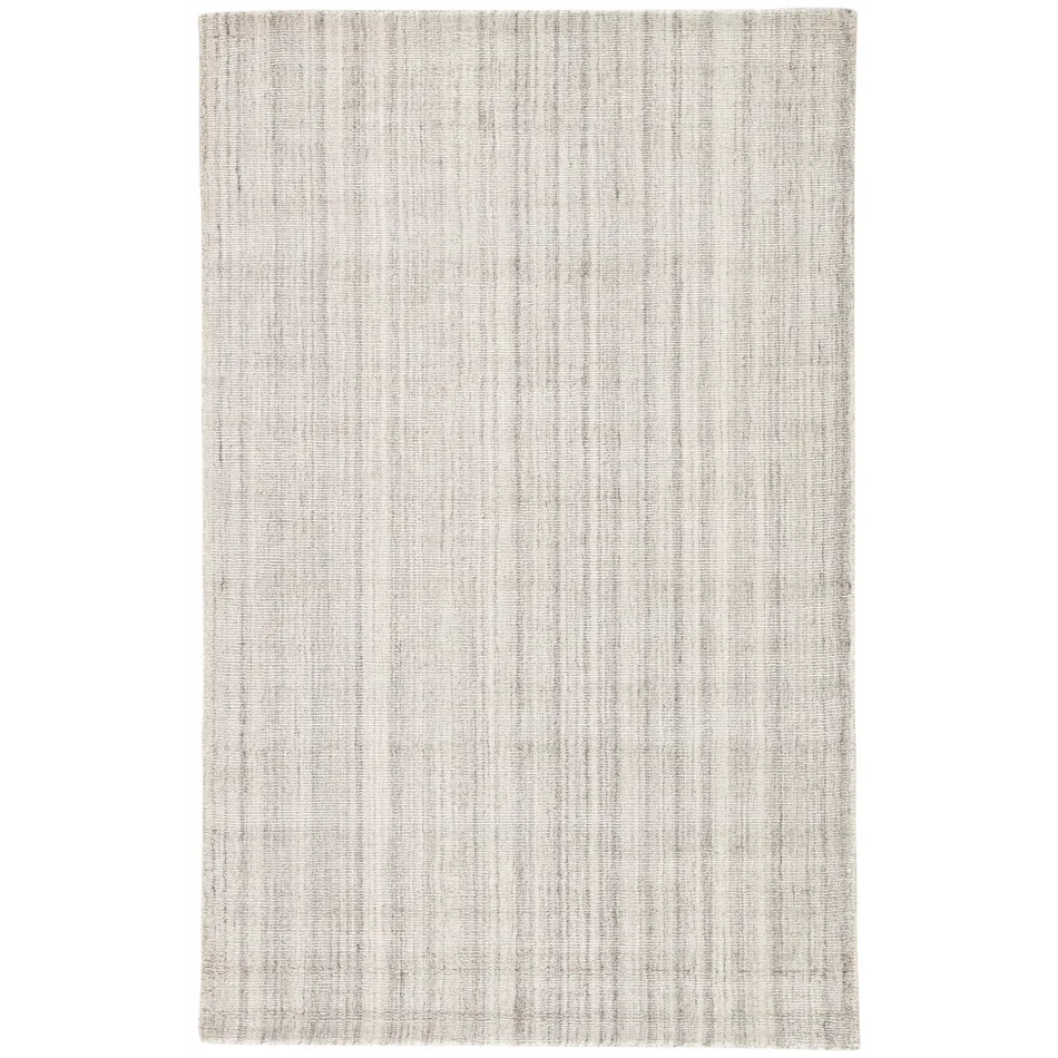 KT37 Konstrukt Kelle Gray/White Undyed Wool 8' x 10' Rug