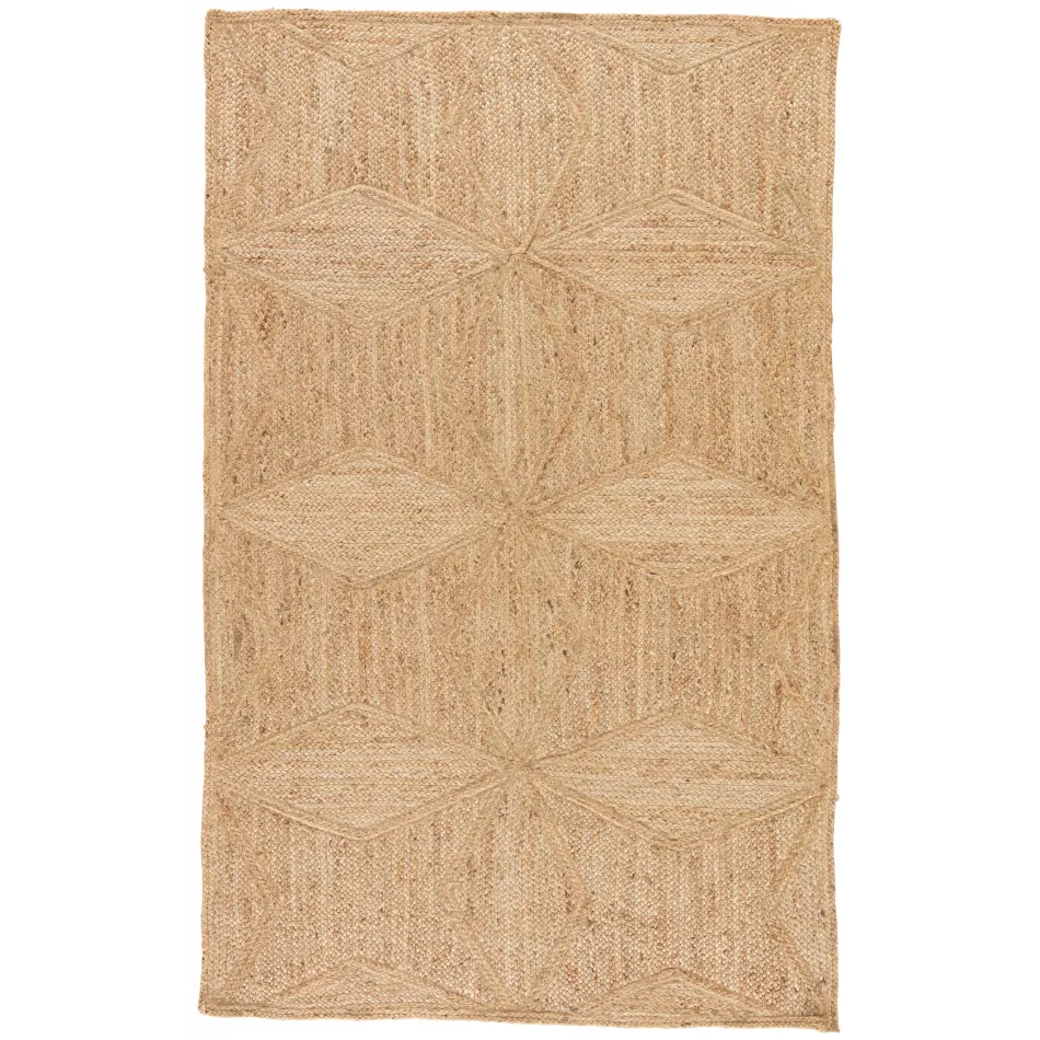 NAT23 Hand Woven Tobago Abel Beige  2' x 3' Rug