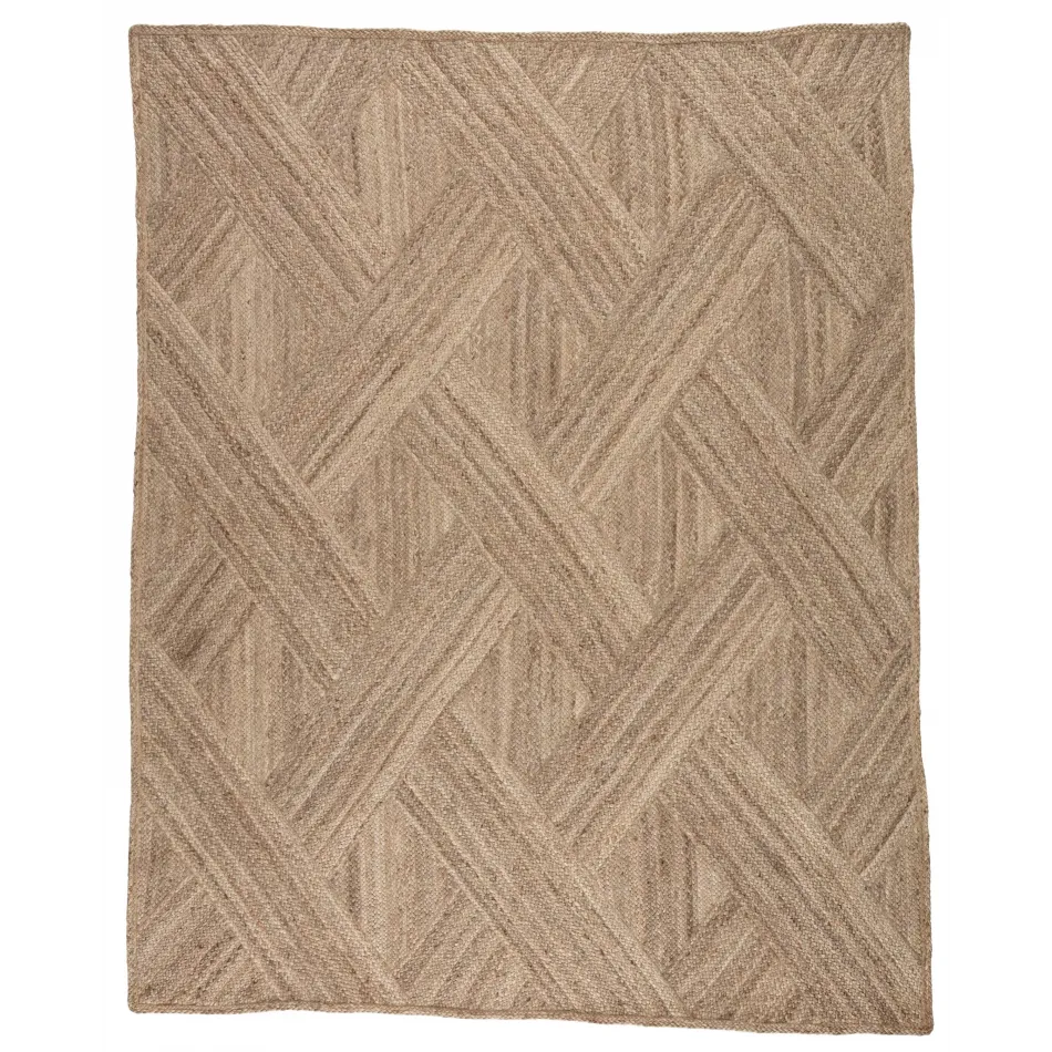 NAT36 Hand Woven Tobago Vero Beige  8' x 10' Rug
