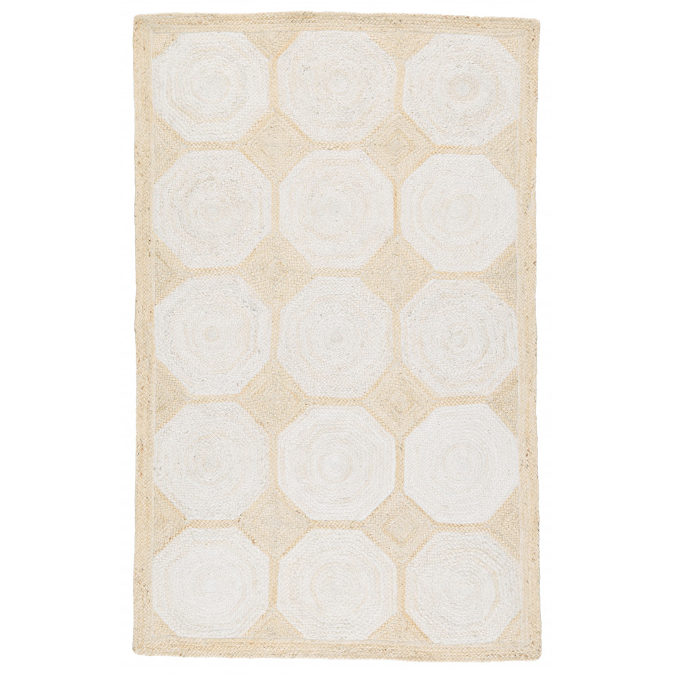 NAT43 Naturals Tobago Fiorita Light Beige/White Rugs