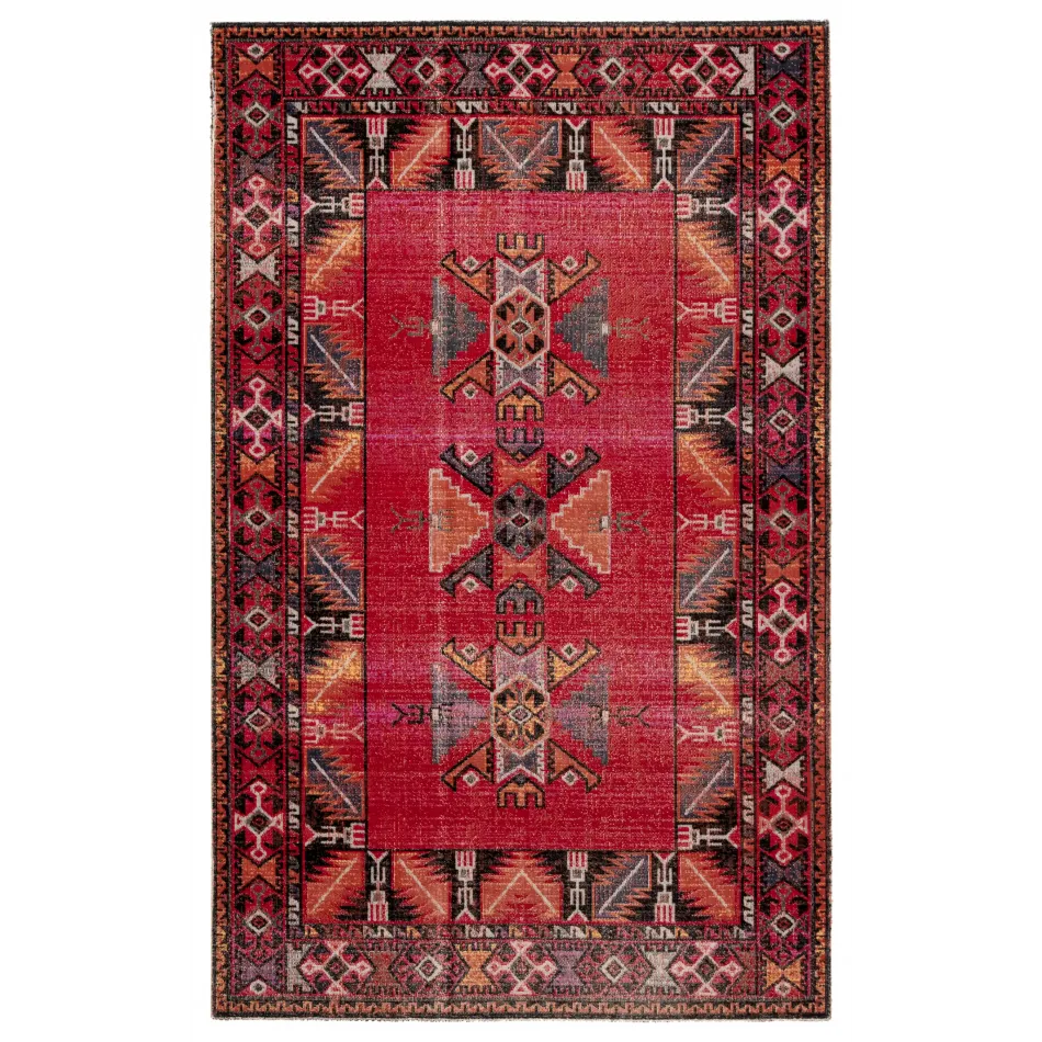 POL19 Polaris Paloma Red/Black Rugs