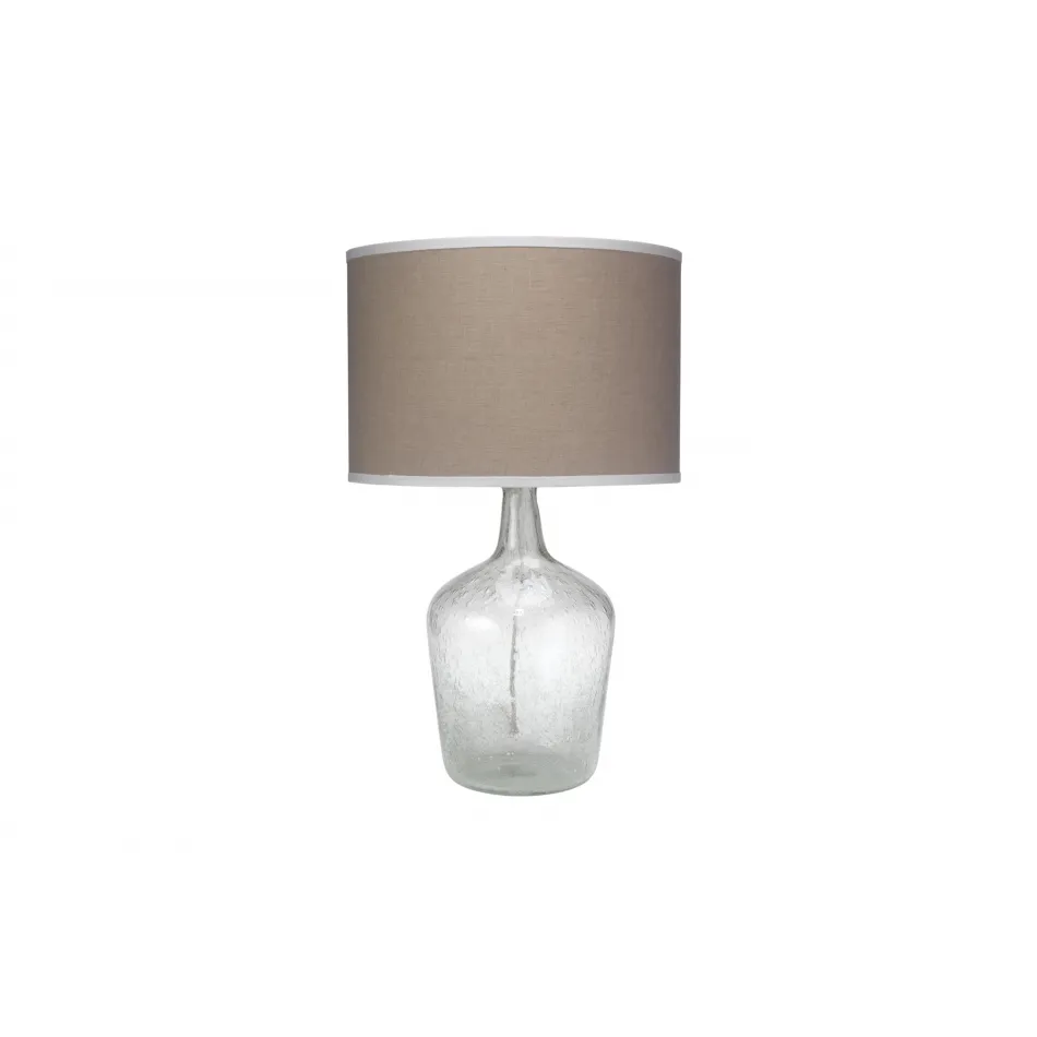 Plum Jar Glass Table Lamp, Clear