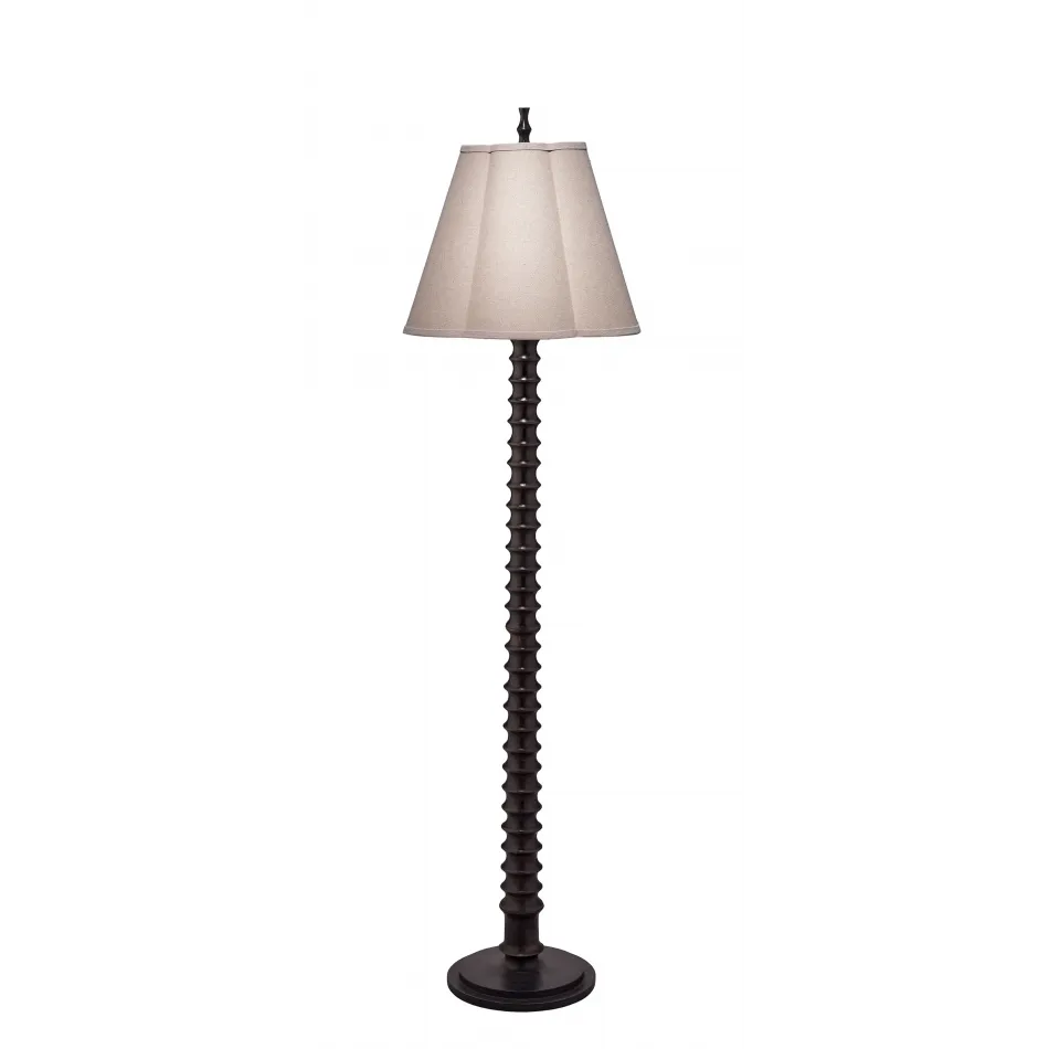 Revolution Wood Floor Lamp, Black