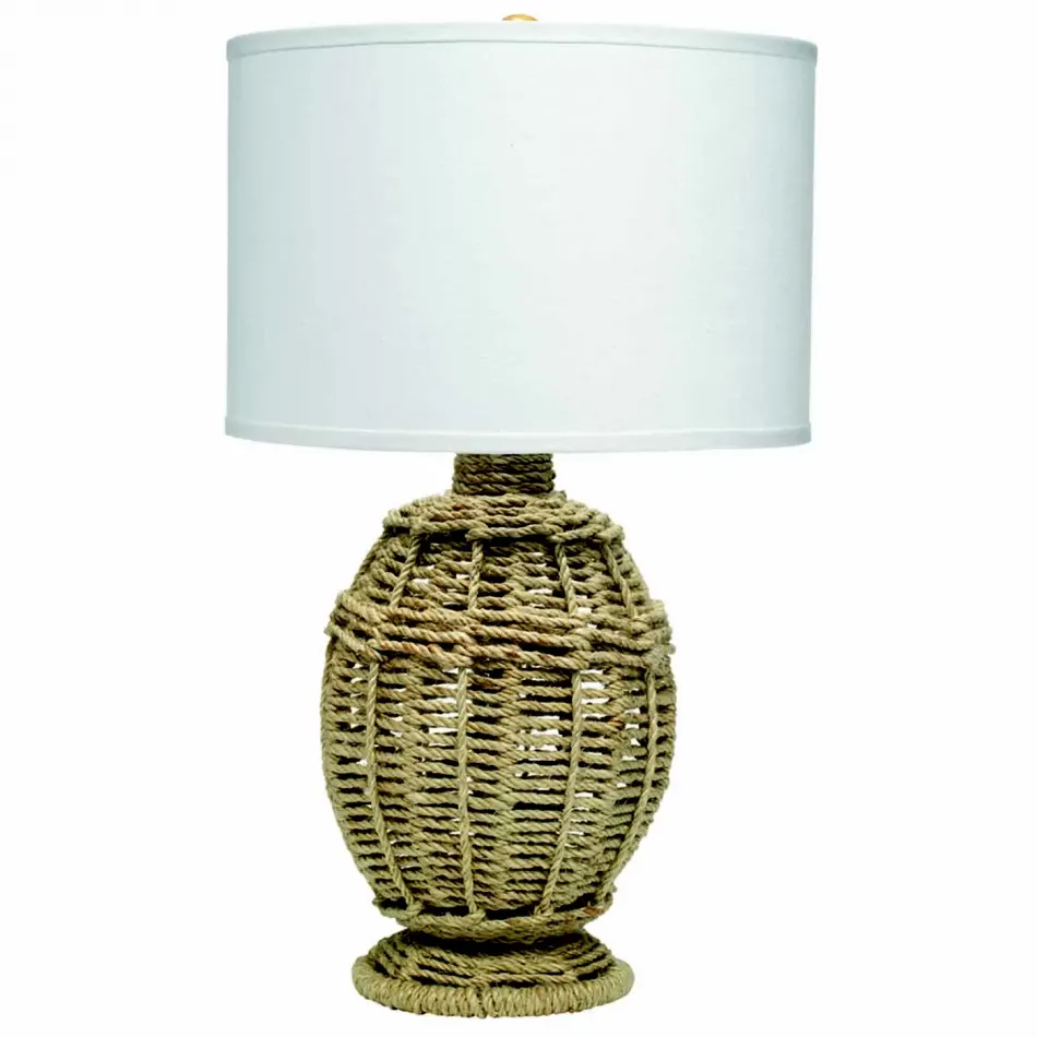 Jute Urn Table Lamp