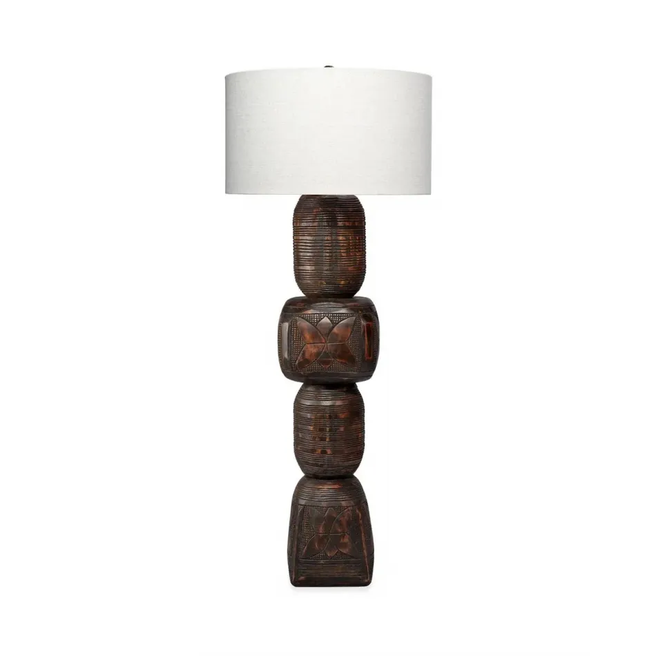 Totem Floor Lamp - Dark Brown