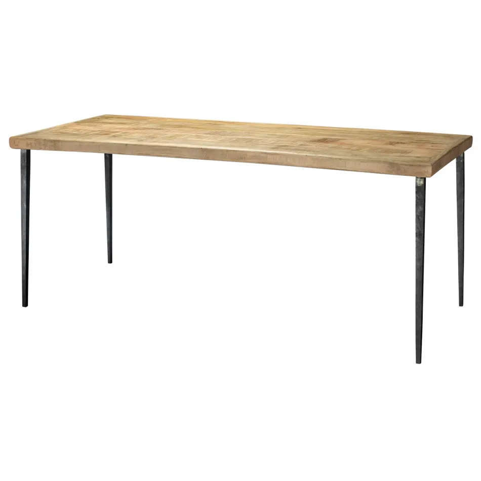 Farmhouse Wood Dining Table, Natural