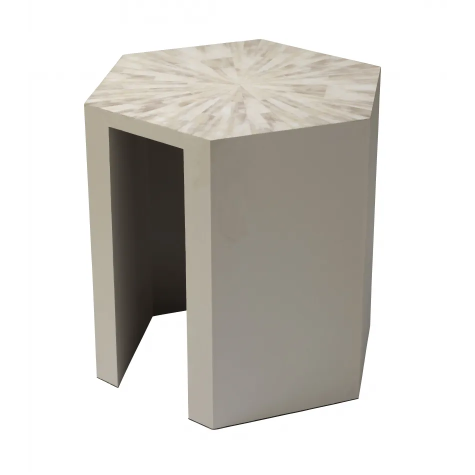 Radiant Side Table, Cream