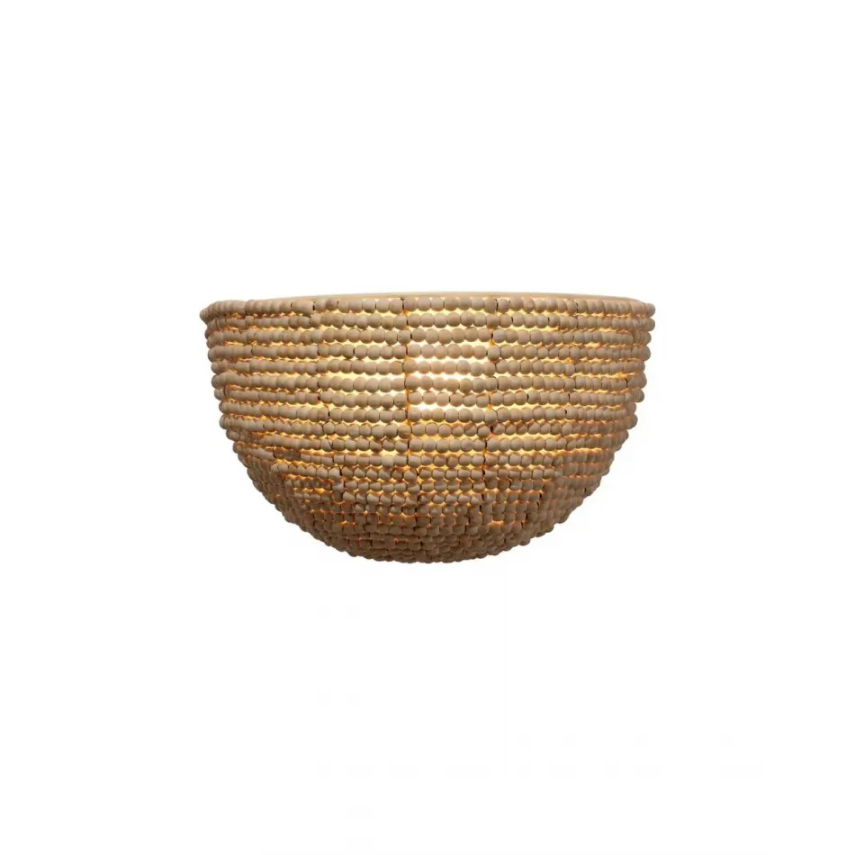 Barnacle Beaded Demi Lune Sconce
