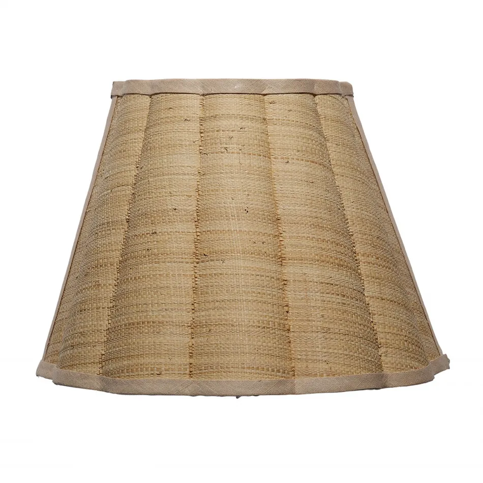 Scalloped 1-Light Wall Sconce, Raffia