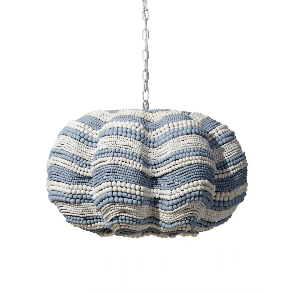 Clamshell Blue Chandelier Extra Large