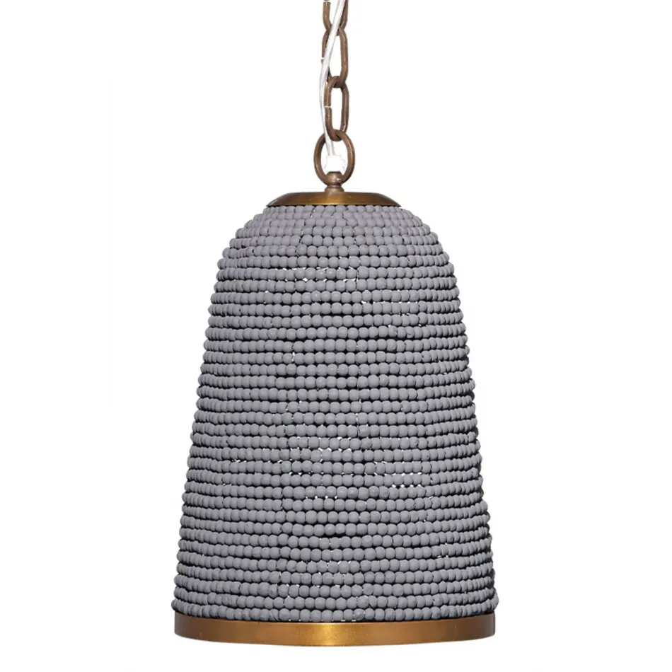 Creekside I-Light Beaded Pendant, Slate Blue