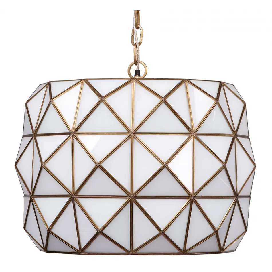 Hollywood 1-Light Glass and Metal Pendant