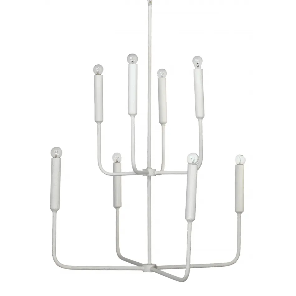 Mercer Two-Tier Gesso Chandelier