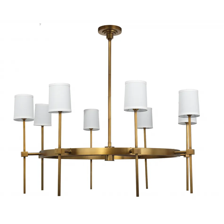 Minerva 8-Light Steel Chandelier