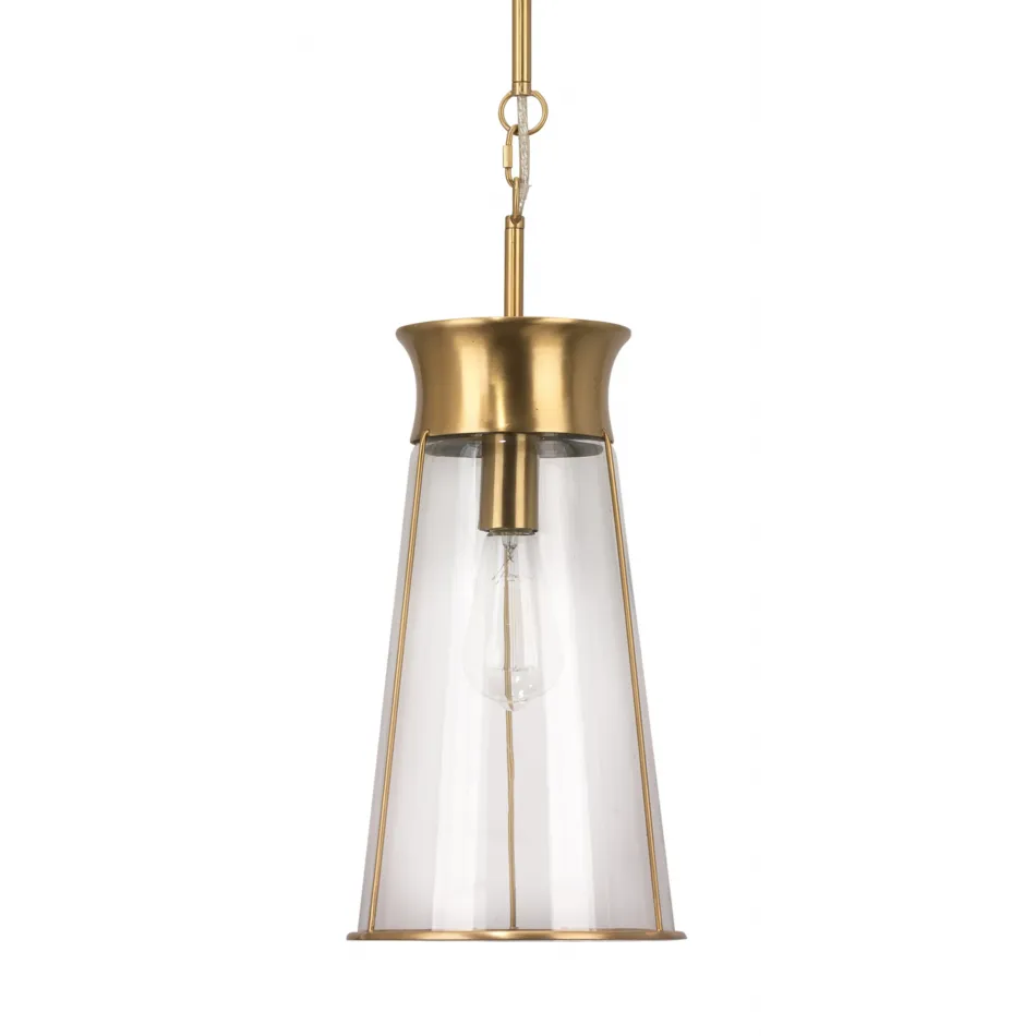 Nara 1-Light Pendant, Antique Brass