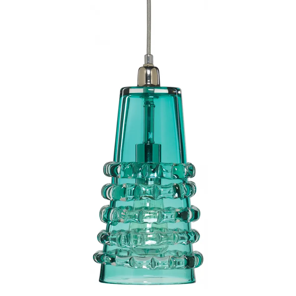 Long Ribbon Glass 1-Light Pendant