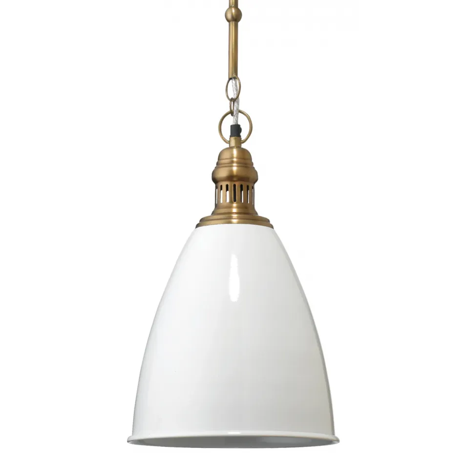 Tavern 1-Light Pendant, White