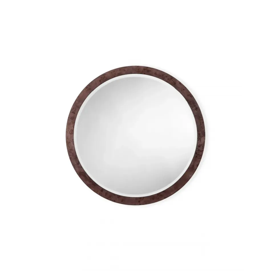 Chandler Round Mirror, Charcoal