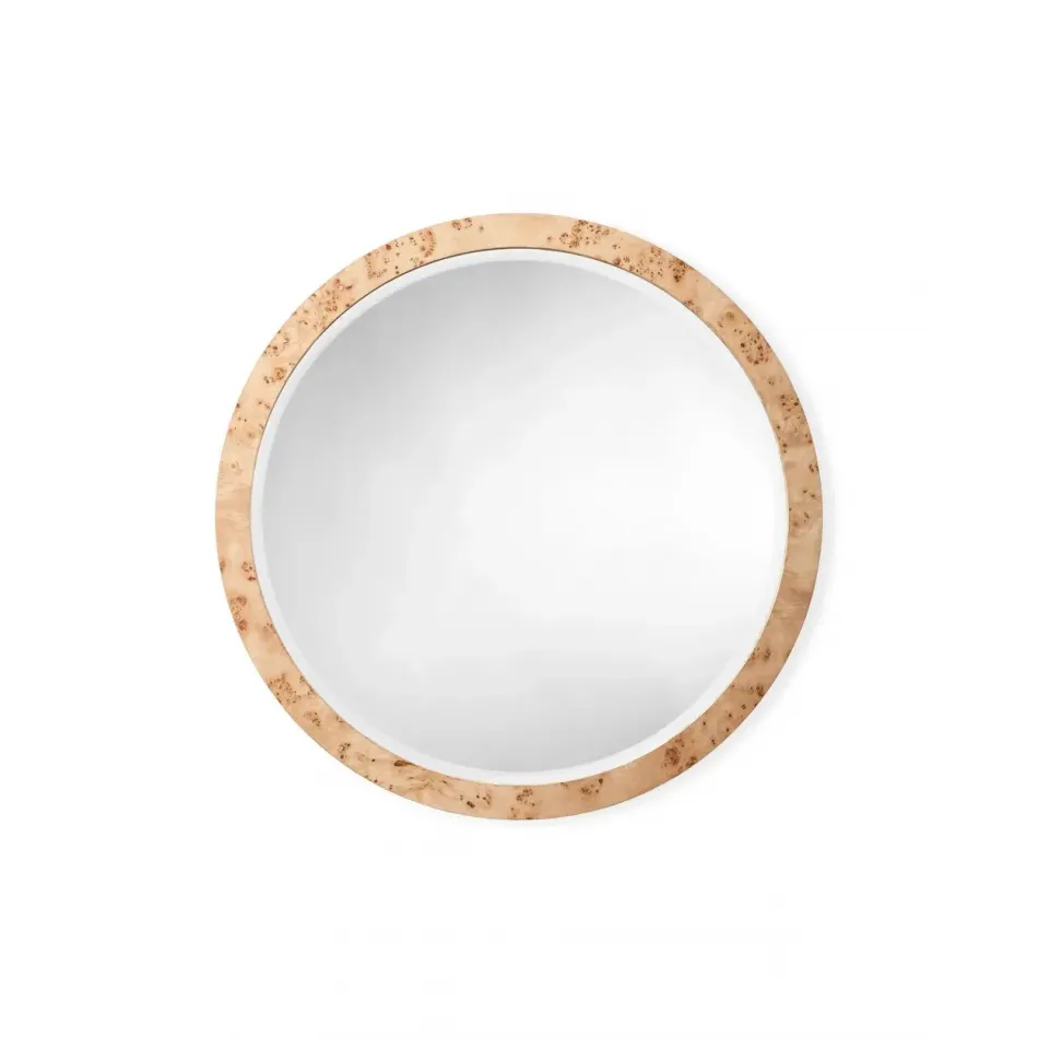 Chandler Round Mirror, Natural