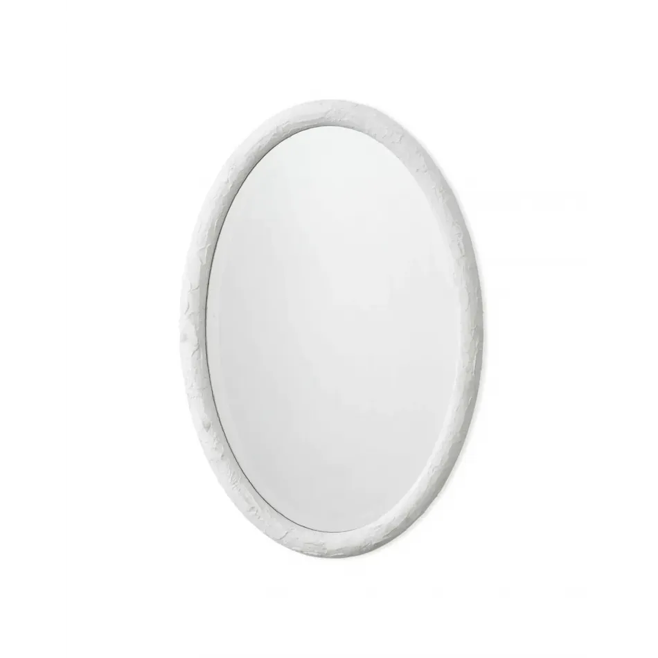 Ovation Oval Mirror, White