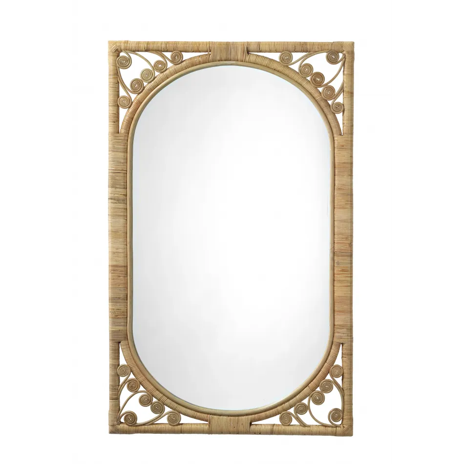 Primrose Rattan Mirror