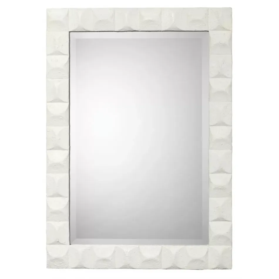 Astor Plaster Mirror, White