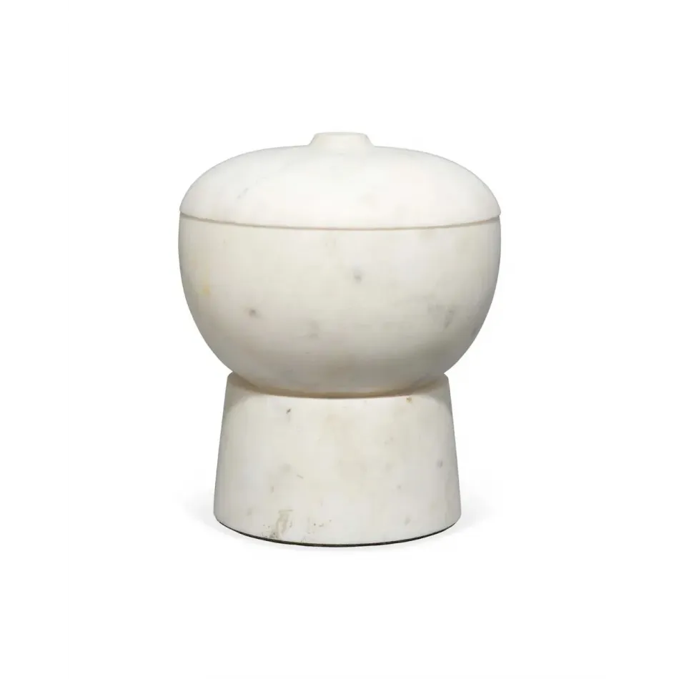 Bennett Marble Medium Storage Bowl w/ Lid