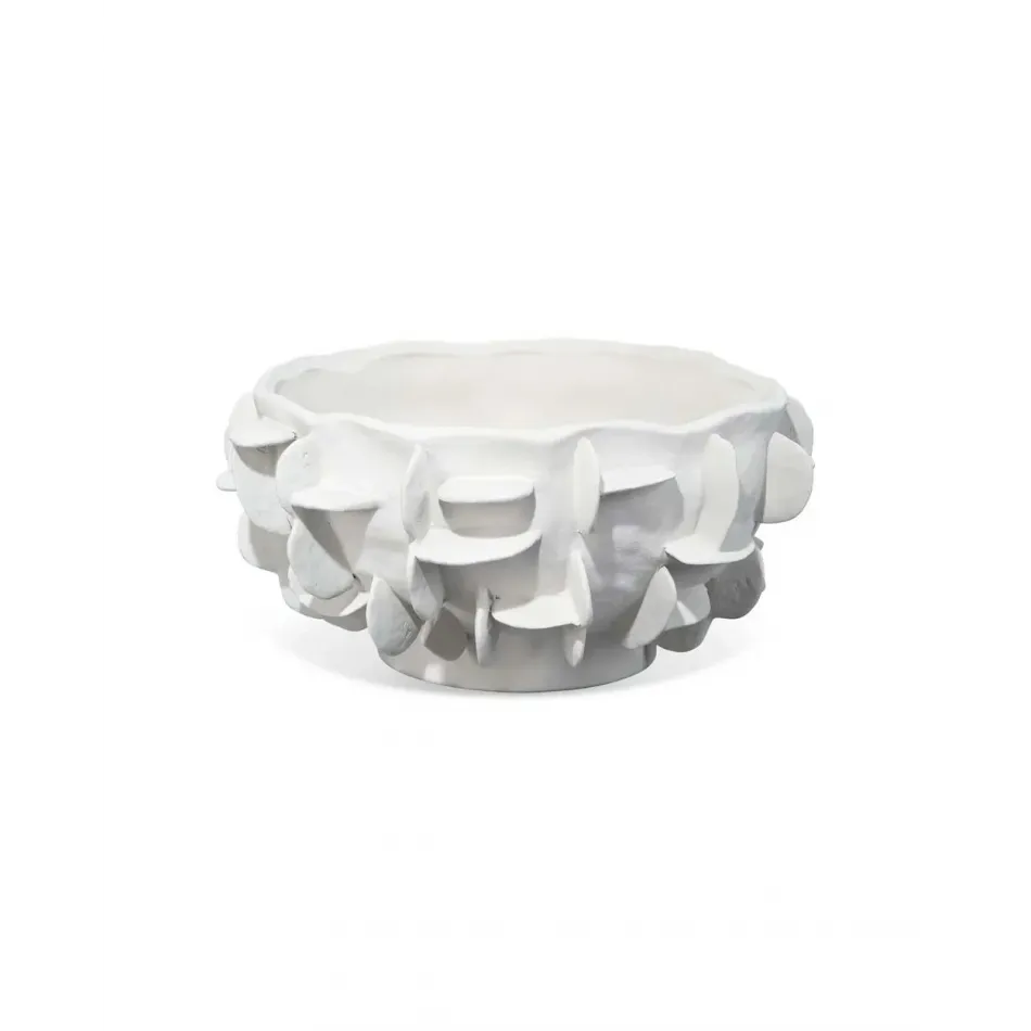 Helios Ceramic Bowl, White