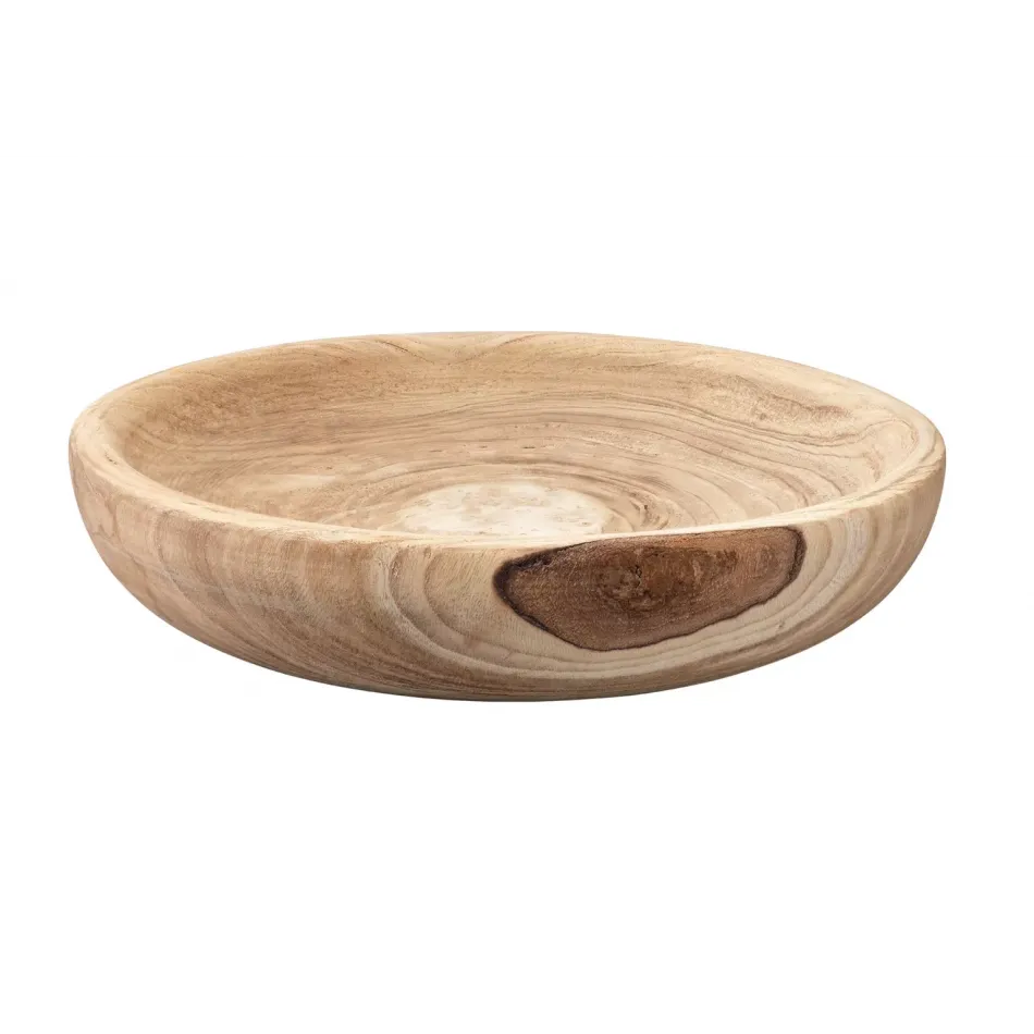 Laurel Wooden Decorative Bowl, Large