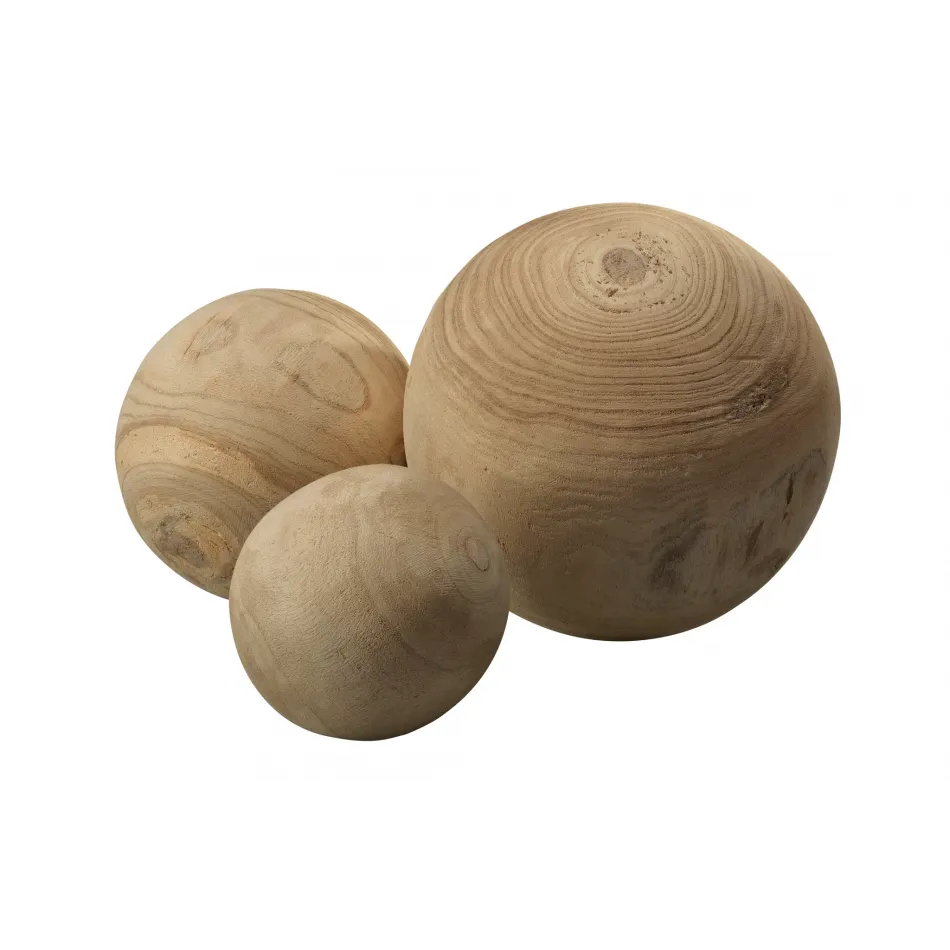 Malibu Wood Spheres (set of 3)