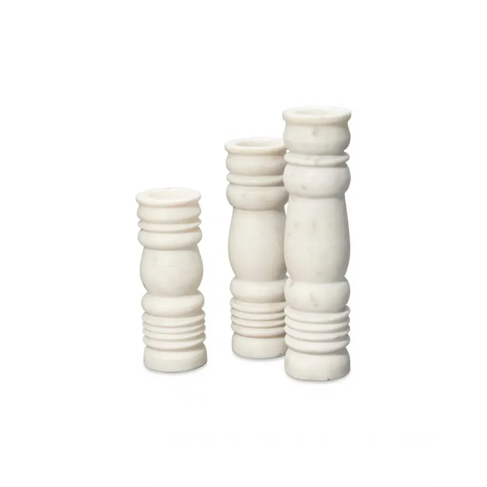 Monument Marble Candlesticks (set of 3)