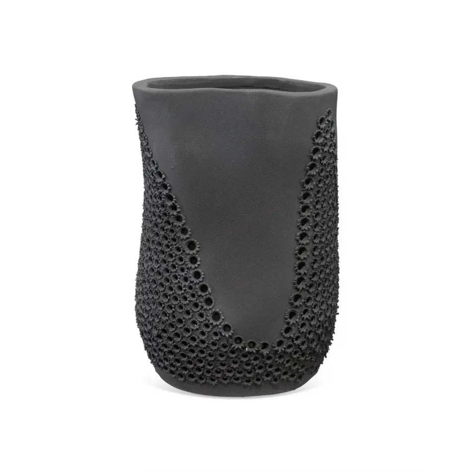 Moonrise Decorative Vase, Black