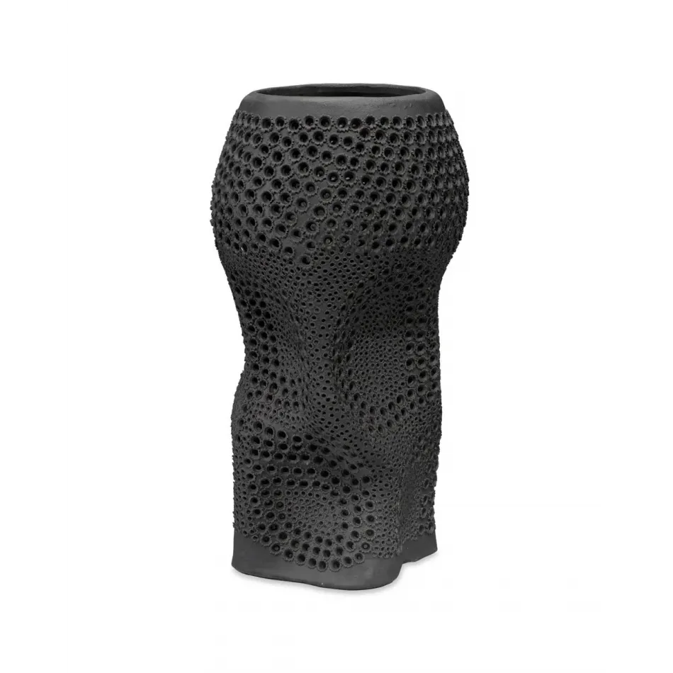 Night Sky Decorative Vase, Black