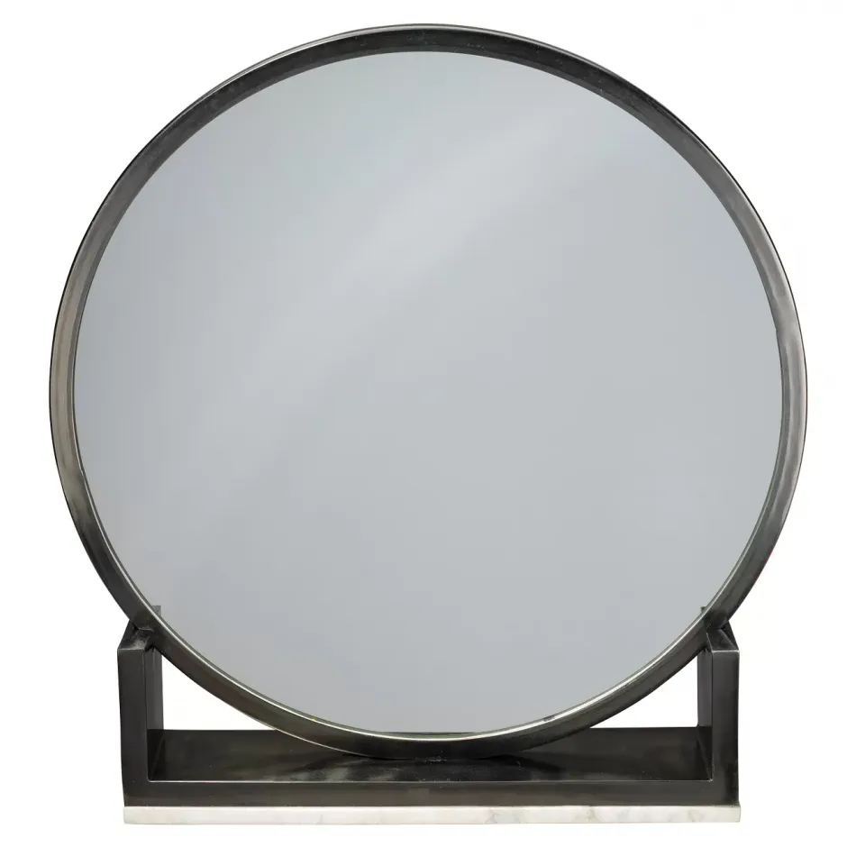 Odyssey Decorative Mirror, Antique Black