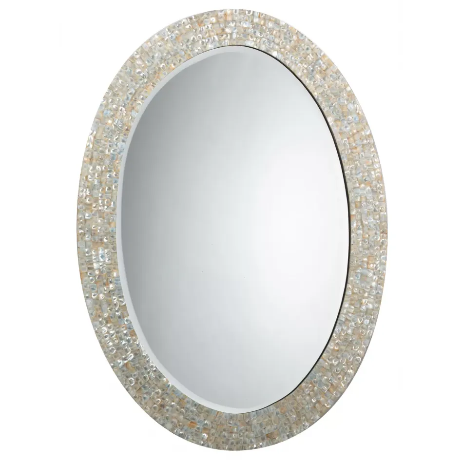 Large Oval Mirror, Mother of Pearl
