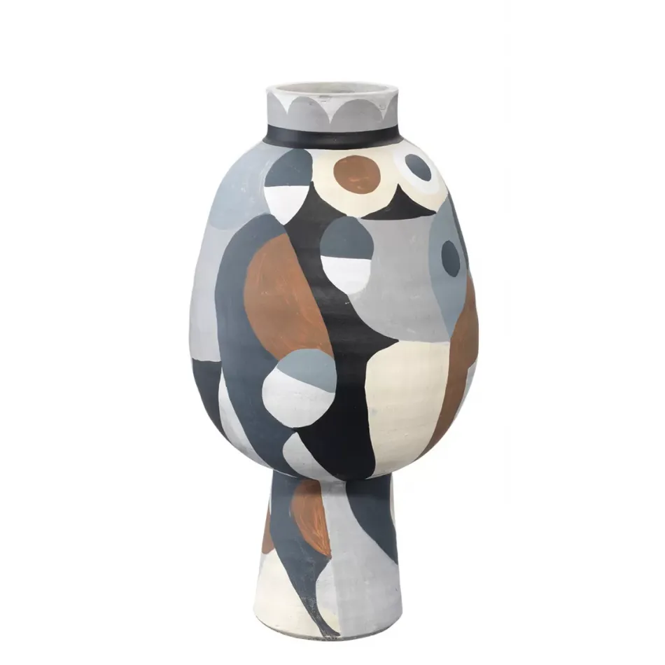 Pablo Medium Vase Neutral Colored(beige, taupe, tan, light grey, medium grey, dark grey)