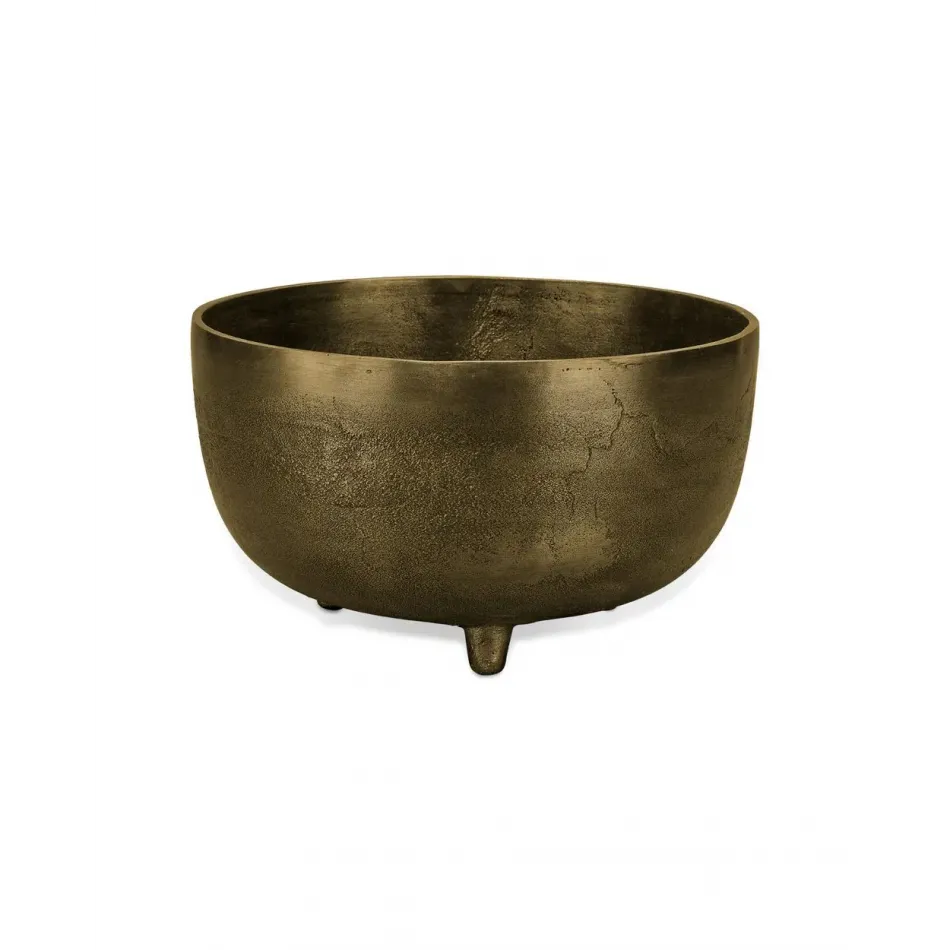 Relic Metal Large Footed Bowl