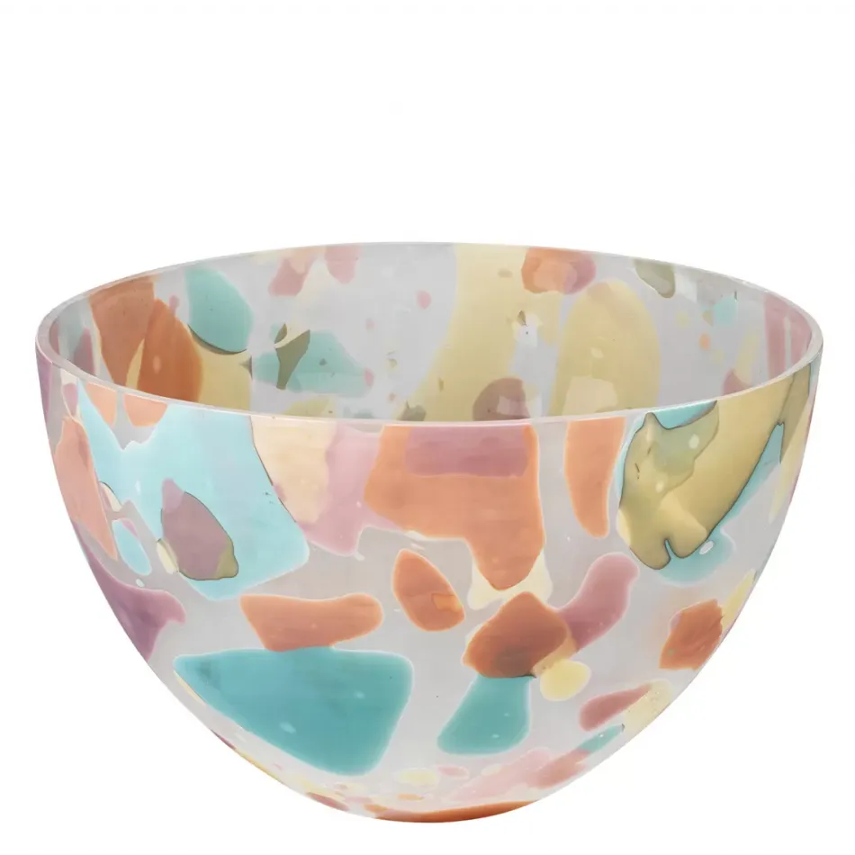 Watercolor Glass Decorative Bowl, Large