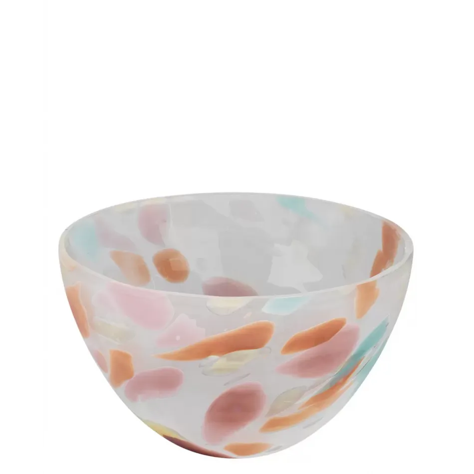 Watercolor Glass Decorative Bowl, Medium