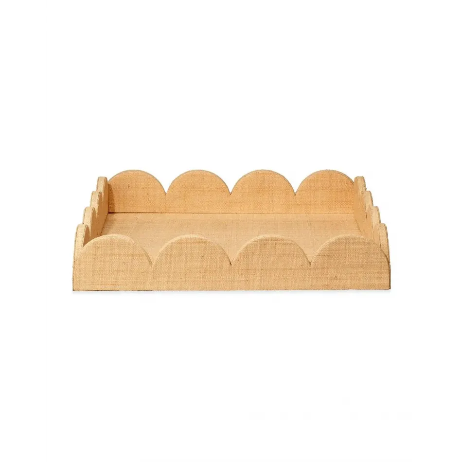 Wonderland Scalloped Decorative Tray