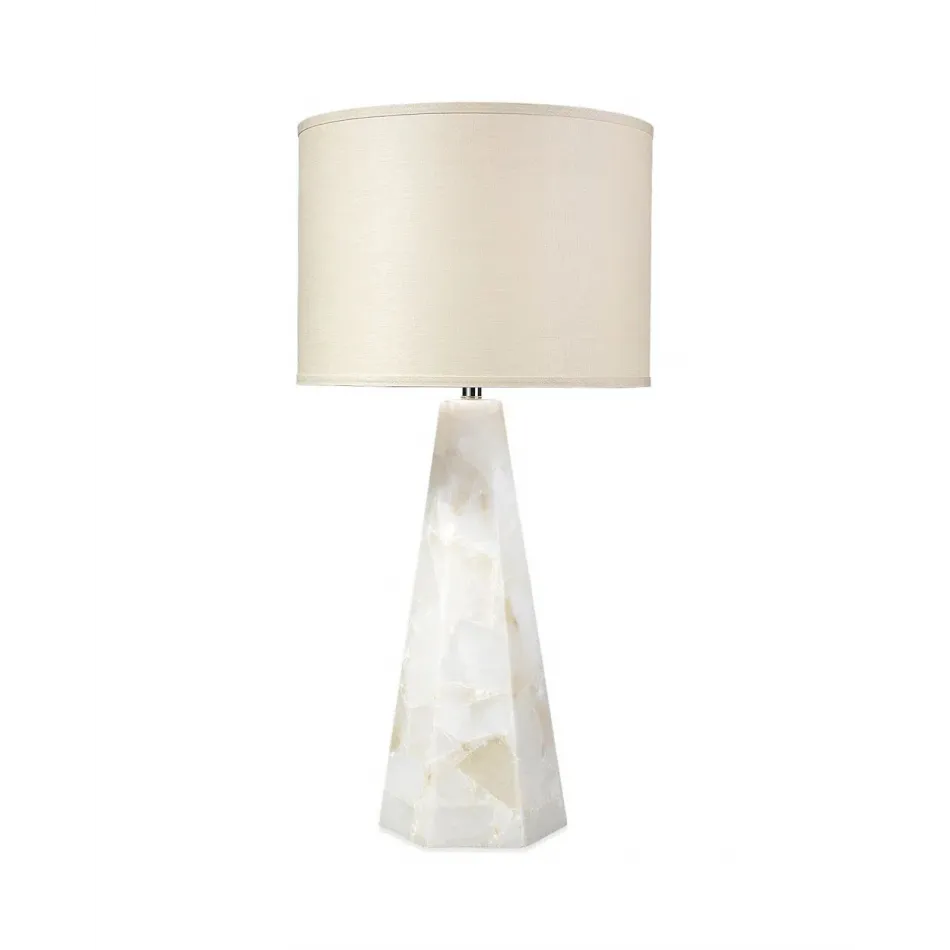 Borealix Alabaster Hexagon Table Lamp