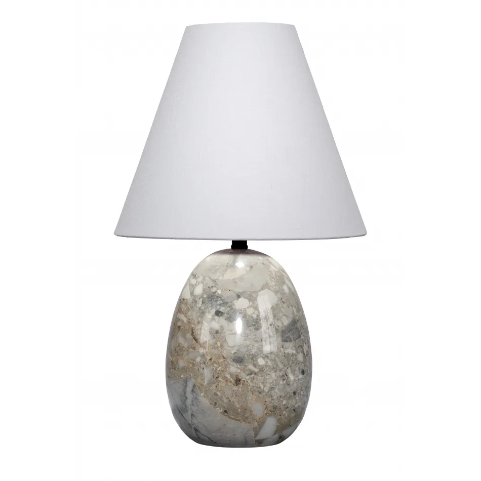 Capsule Travertine Table Lamp