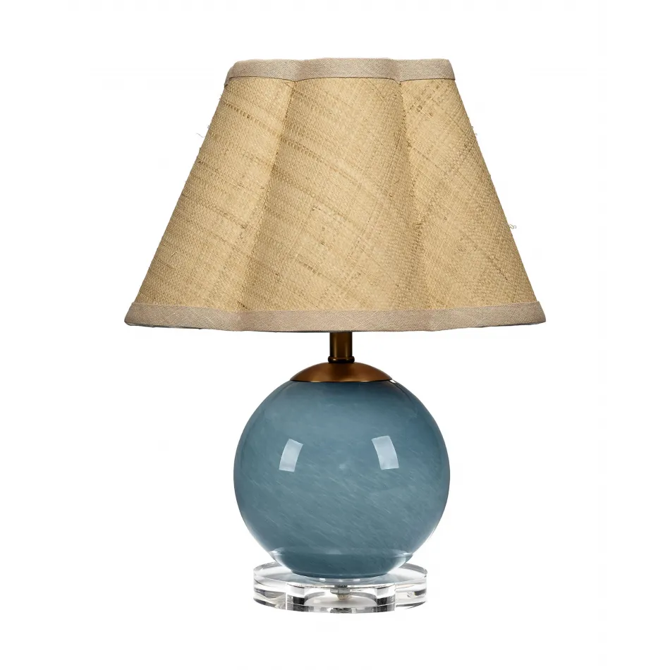 Dottie Blown Glass Table Lamp, Blue