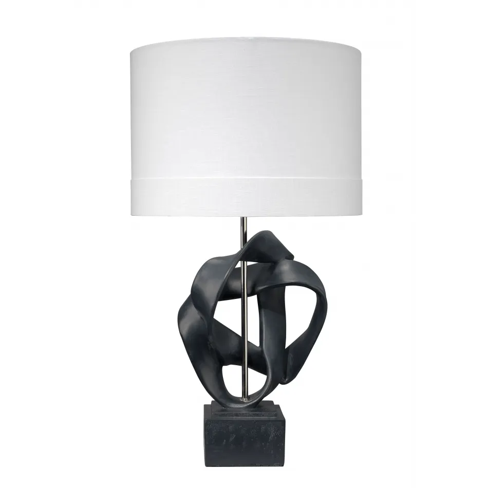 Intertwined Table Lamp, Black